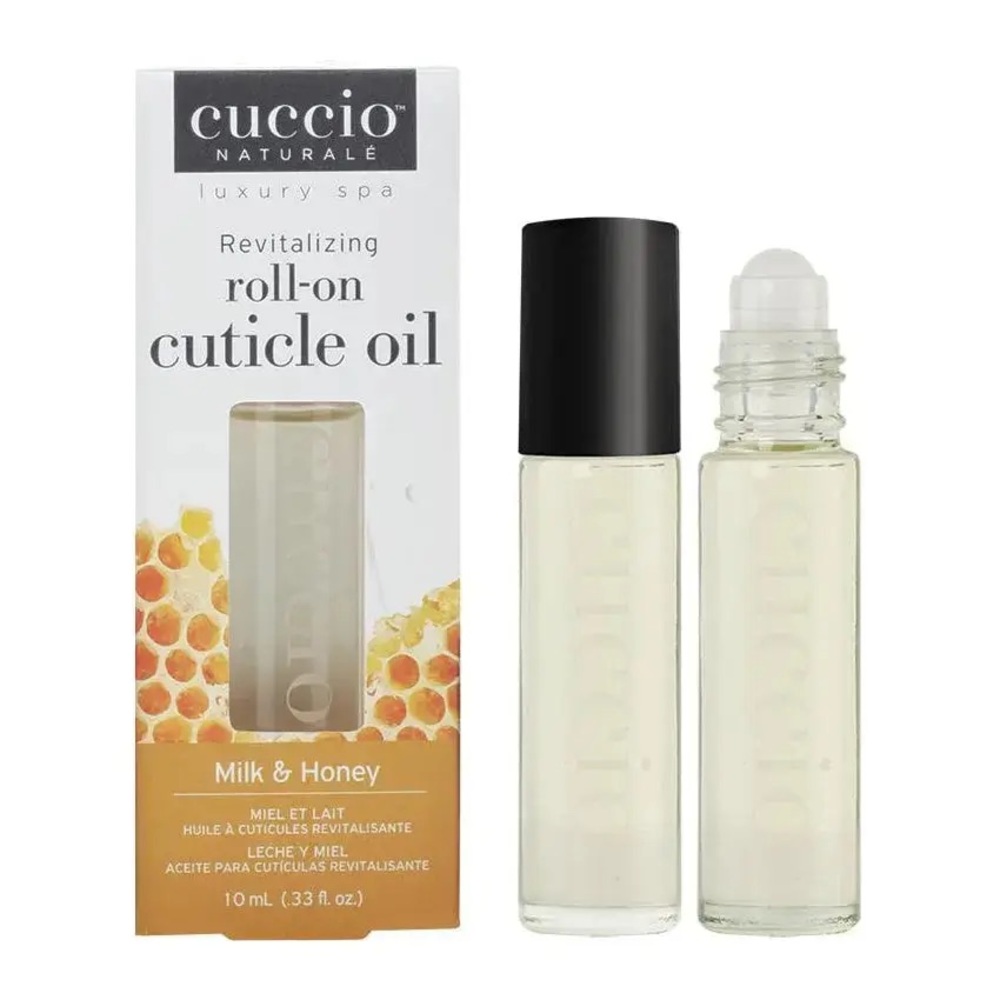 5/$25💜 Cuccio Revitalizing Roll-On Cuticle Oil in Milk & Honey Travel Size 10 ml